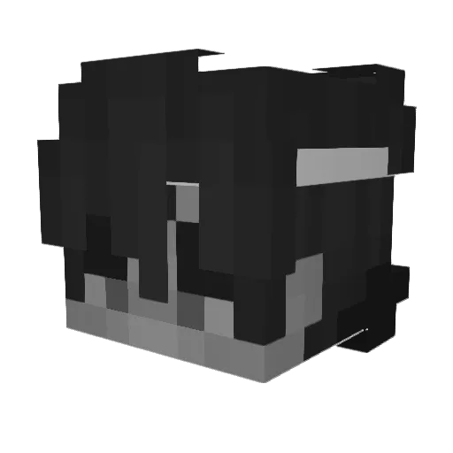_fosik408_ Minecraft avatar head, 3D render