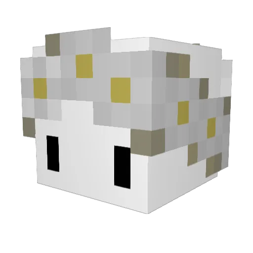 _foxfernfire_ Minecraft avatar head, 3D render