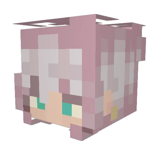 _franost_ Minecraft avatar head, 3D render