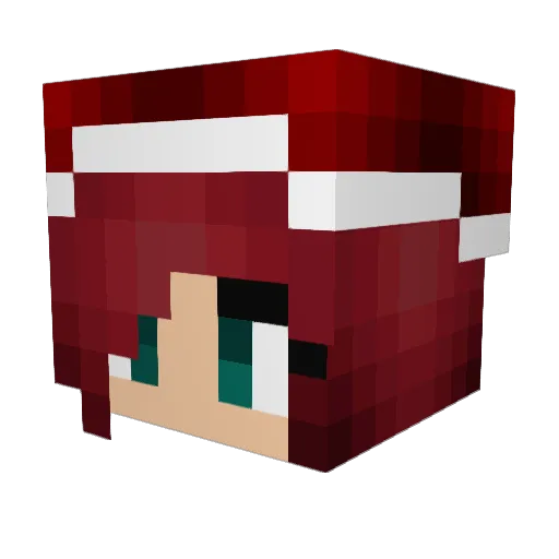_franzy Minecraft avatar head, 3D render