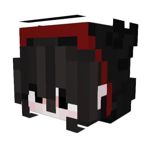 _frites_ Minecraft avatar head, 3D render
