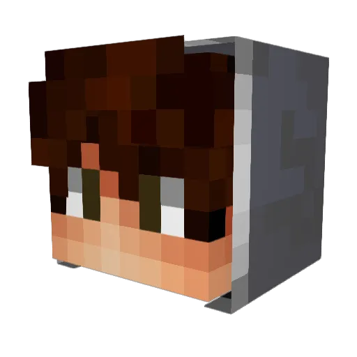 _frostyyyyyy Minecraft avatar head, 3D render