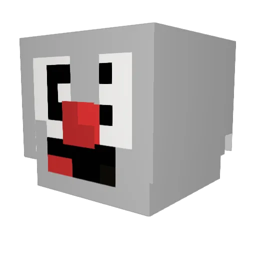 _frst Minecraft avatar head, 3D render