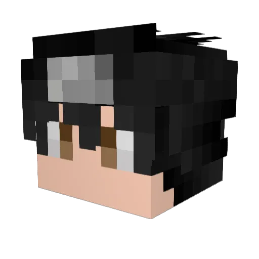 _frz Minecraft avatar head, 3D render
