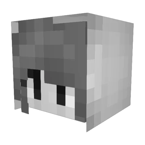 _furno Minecraft avatar head, 3D render