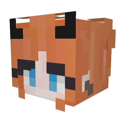 _g0ff_ Minecraft avatar head, 3D render