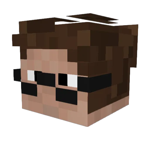 _g0lder_ Minecraft avatar head, 3D render