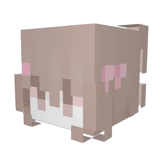 _g0mit4_ Minecraft avatar head, 3D render
