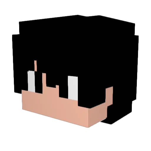 _g_p Minecraft avatar head, 3D render
