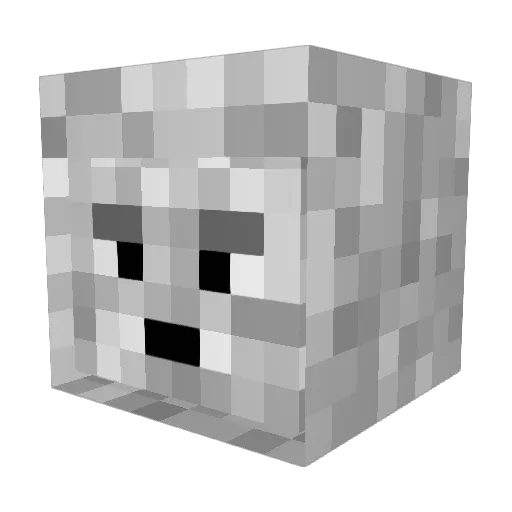 _gabby12 Minecraft avatar head, 3D render