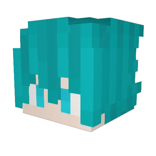 _galaxy02 Minecraft avatar head, 3D render