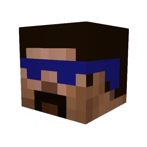 _garjsd Minecraft avatar head, 3D render