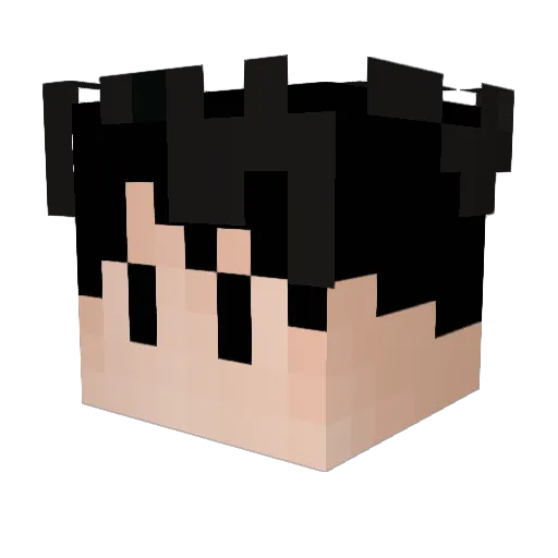_garythecat Minecraft avatar head, 3D render