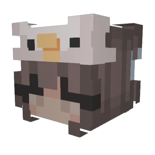 _geniusxdxd_ Minecraft avatar head, 3D render
