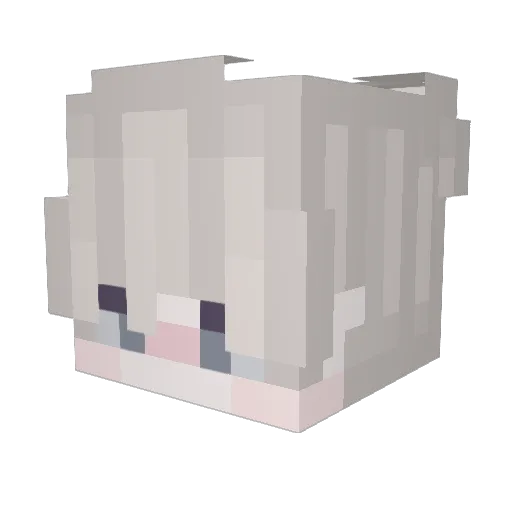 _ghio_ Minecraft avatar head, 3D render