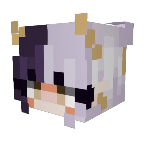 _ghost_haven_ Minecraft avatar head, 3D render