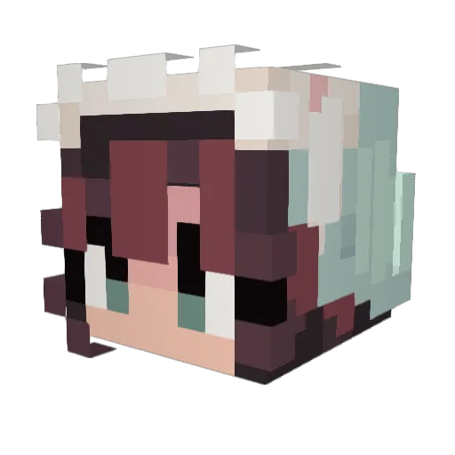 _ghost_y_ Minecraft avatar head, 3D render