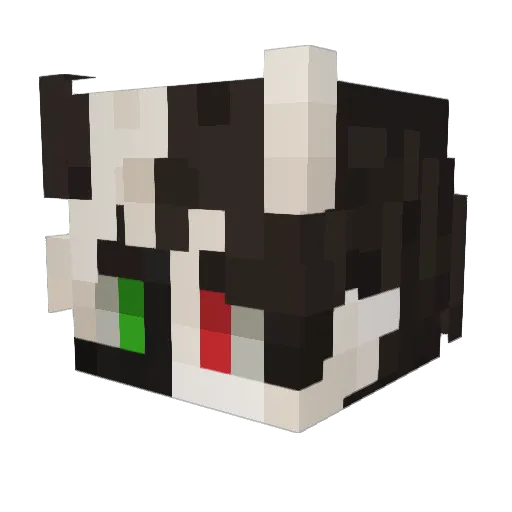 _ghostbird_ Minecraft avatar head, 3D render
