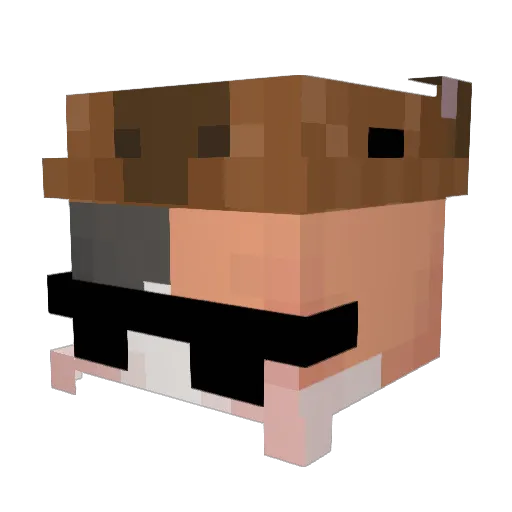 _ghosties_ Minecraft avatar head, 3D render