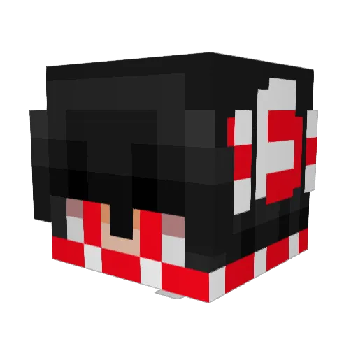 _goactive_ Minecraft avatar head, 3D render