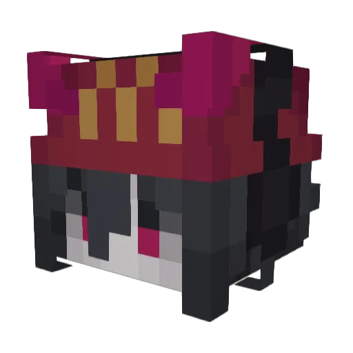 _goin Minecraft avatar head, 3D render