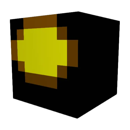 _goldcarrot Minecraft avatar head, 3D render