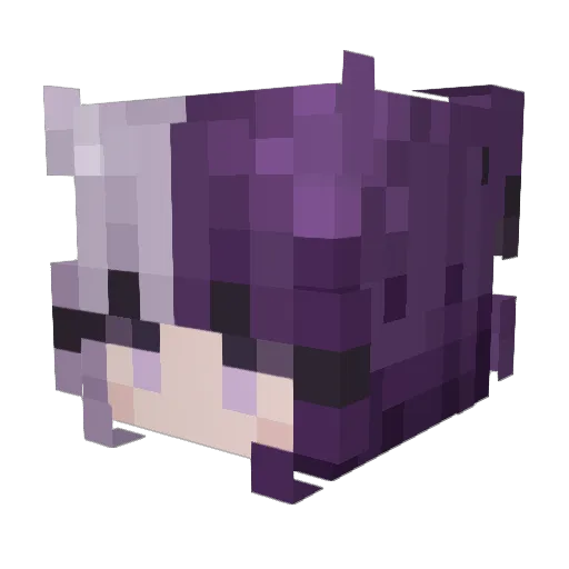 _golden_flower Minecraft avatar head, 3D render