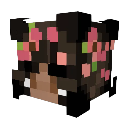 _goldendays Minecraft avatar head, 3D render