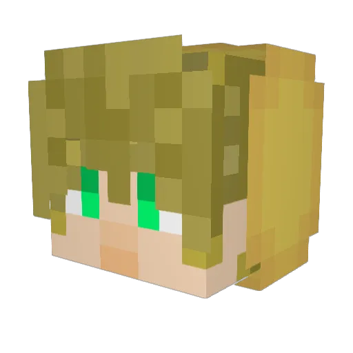 _good_game_ Minecraft avatar head, 3D render