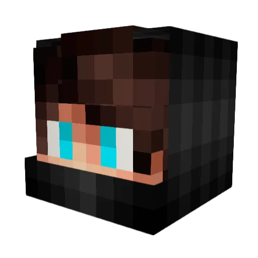 _good_pvper_ Minecraft avatar head, 3D render