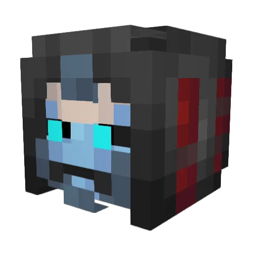 _gordo__ Minecraft avatar head, 3D render