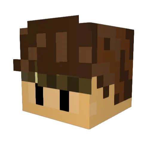 _goujons_ Minecraft avatar head, 3D render