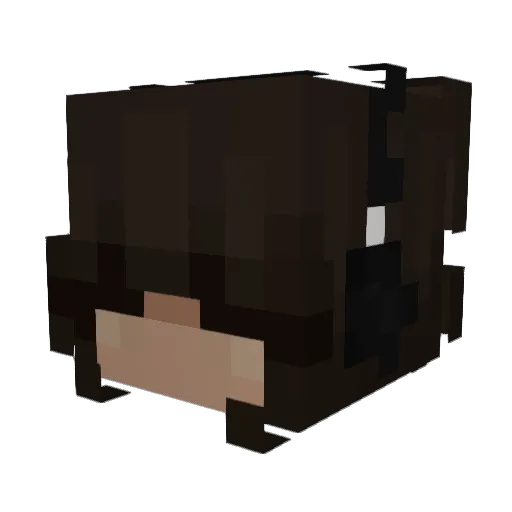 _gracceee Minecraft avatar head, 3D render