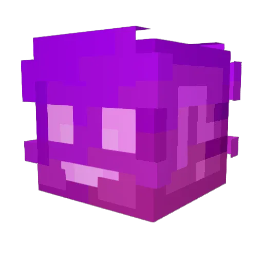 _gramm Minecraft avatar head, 3D render