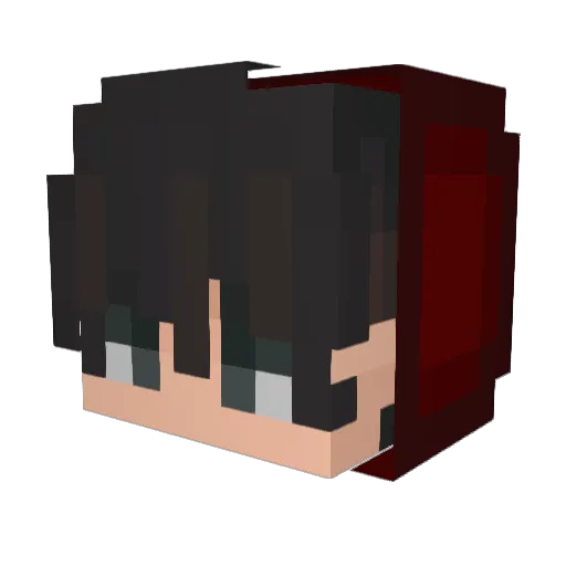 _gunxce Minecraft avatar head, 3D render