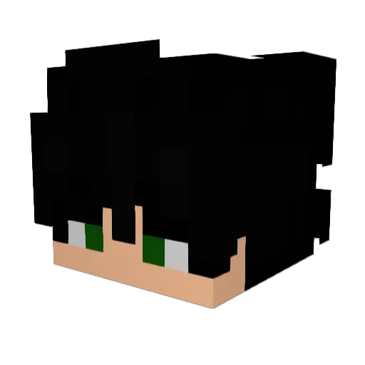 _gxn Minecraft avatar head, 3D render