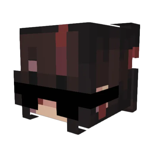 _hMm_ Minecraft avatar head, 3D render