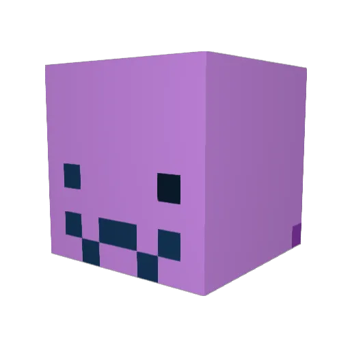 _hVx Minecraft avatar head, 3D render