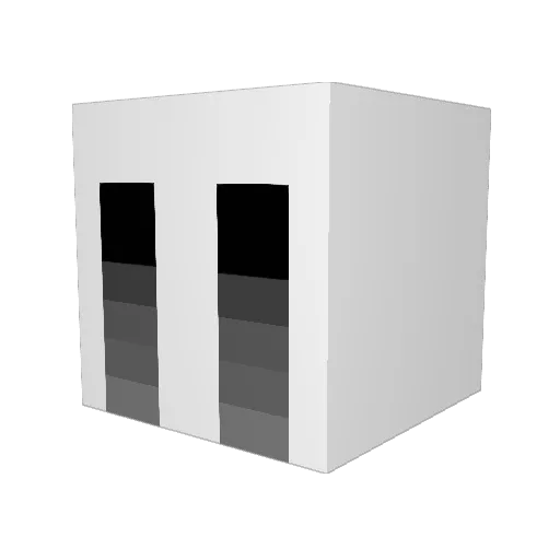 _hanoj_ Minecraft avatar head, 3D render