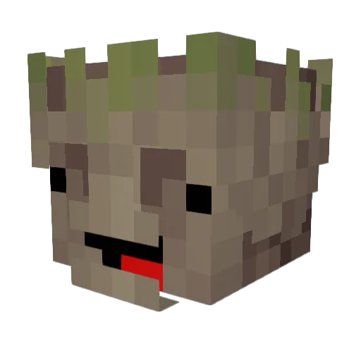 _haon_ Minecraft avatar head, 3D render