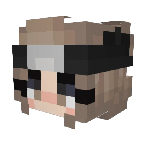 _harleyjoker_ Minecraft avatar head, 3D render