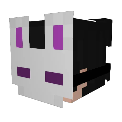 _haru_online_ Minecraft avatar head, 3D render