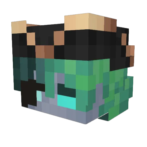 _hauk Minecraft avatar head, 3D render