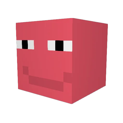 _hbg Minecraft avatar head, 3D render