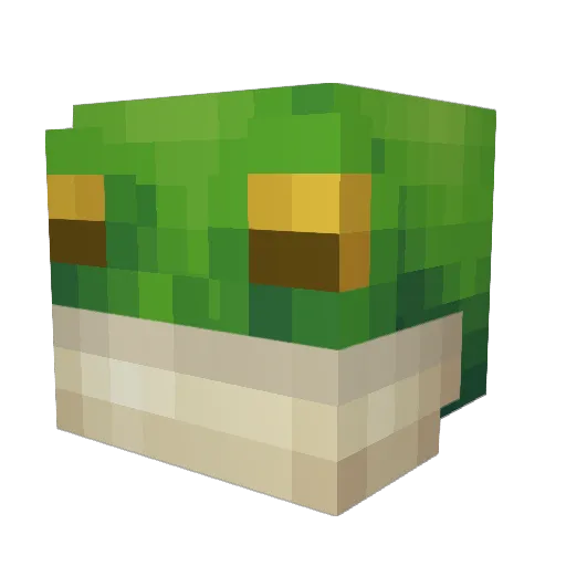 _heartsick Minecraft avatar head, 3D render