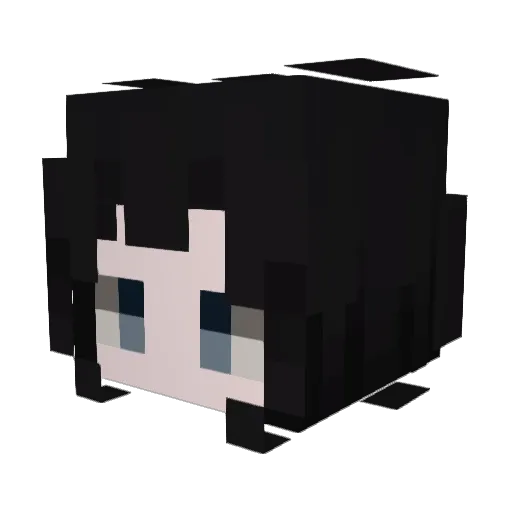 _helayla Minecraft avatar head, 3D render