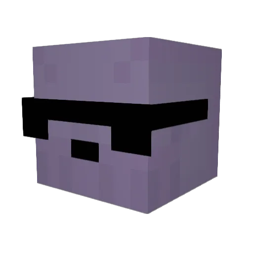 _helixed_ Minecraft avatar head, 3D render