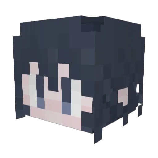 _hell_exe Minecraft avatar head, 3D render
