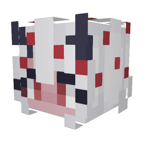 _hexxd Minecraft avatar head, 3D render