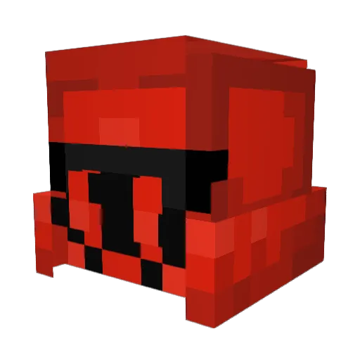_hikei Minecraft avatar head, 3D render
